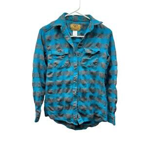 True Timber Outdoors Women’s Medium Flannel Blue Grey